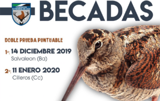 Cartel del campeonato de Extremadura de Becadas