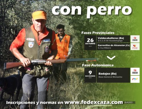 Las fases provinciales del Campeonato de Extremadura de Caza Menor con Perro se celebrarán el 26 de octubre de 2024 en Garrovillas de Álconetar y Valdecaballeros